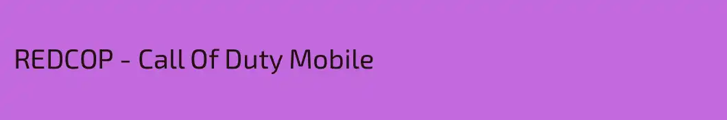 REDCOP - Call Of Duty Mobile